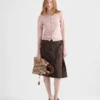 Cardigan de punto de algodón y seda