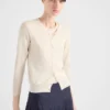 Cardigan de punto de algodón y seda