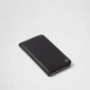 Cartera con cremallera de piel Saffiano