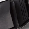 Cartera con cremallera de piel Saffiano