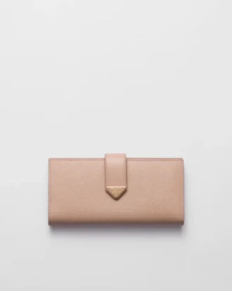 Cartera grande de piel Saffiano y lisa Cartera grande de piel Saffiano y lisa