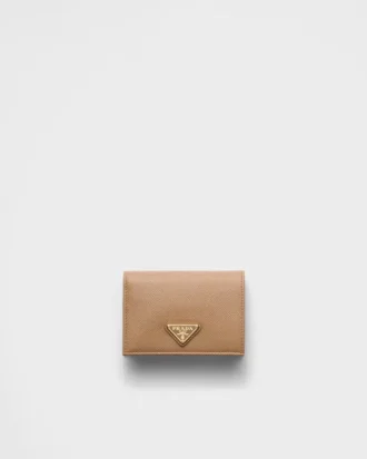 Cartera pequeña de piel Saffiano