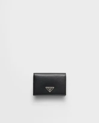 Cartera pequeña de piel Saffiano
