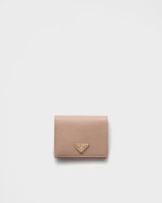 Cartera pequeña de piel Saffiano