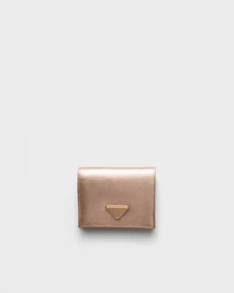 Cartera pequeña de piel Saffiano