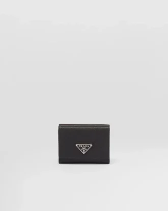 Cartera pequeña de piel Saffiano