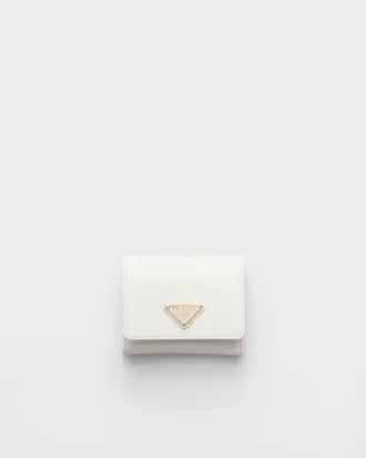 Cartera pequeña de piel Saffiano