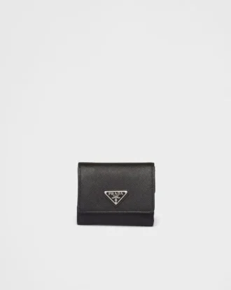 Cartera pequeña de piel Saffiano