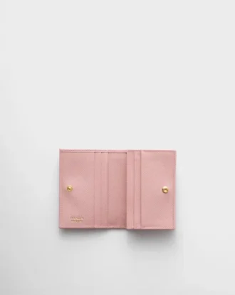 Cartera pequeña de piel Saffiano