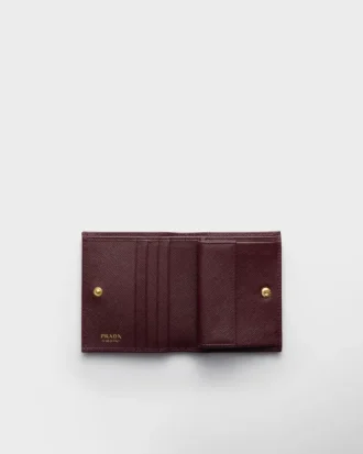 Cartera pequeña de piel Saffiano