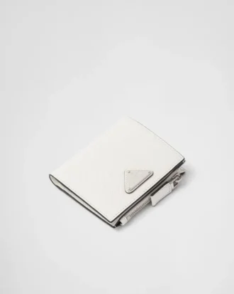 Cartera pequeña de piel Saffiano