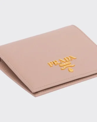 Cartera pequeña de piel Saffiano