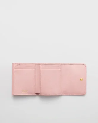 Cartera pequeña de piel Saffiano