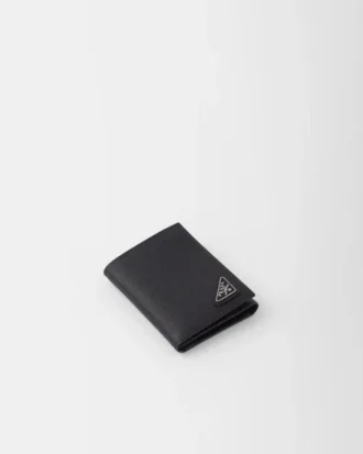 Cartera pequeña de piel Saffiano
