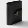 Cartera pequeña de piel Saffiano y lisa Cartera pequeña de piel Saffiano y lisa
