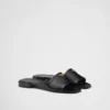 Chanclas de charol Saffiano Chanclas de charol Saffiano