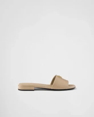 Chanclas de charol Saffiano