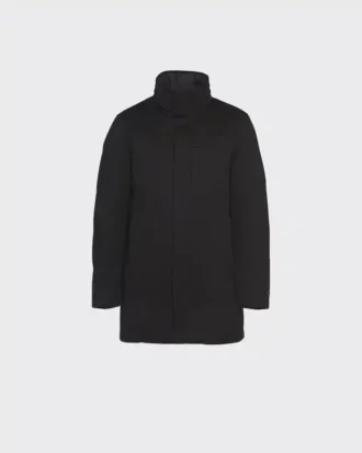 Chaqueta acolchada larga de cachemira