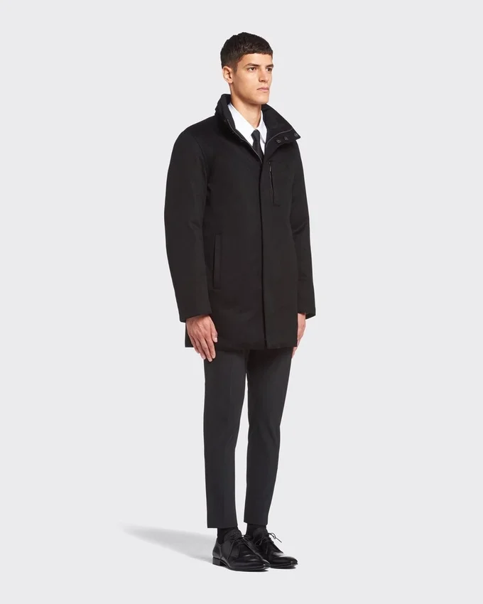 Chaqueta acolchada larga de cachemira Chaqueta acolchada larga de cachemira