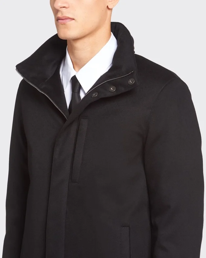 Chaqueta acolchada larga de cachemira Chaqueta acolchada larga de cachemira