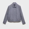 Chaqueta blouson de algodón técnico con cremallera Chaqueta blouson de algodón técnico con cremallera