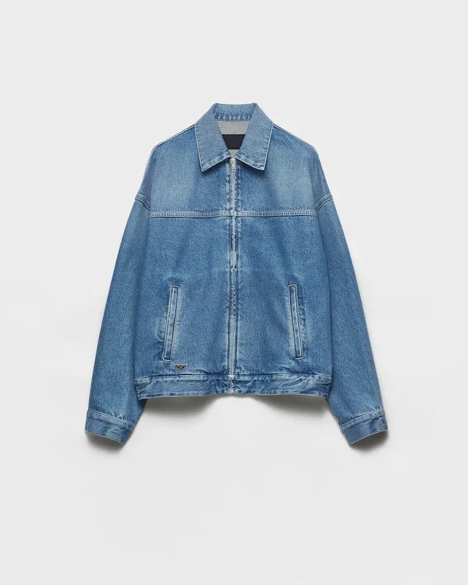 Chaqueta blouson de mezclilla Chaqueta blouson de mezclilla