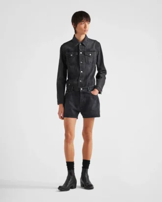 Chaqueta blouson de mezclilla Chaqueta blouson de mezclilla