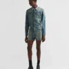 Chaqueta blouson de mezclilla Chaqueta blouson de mezclilla
