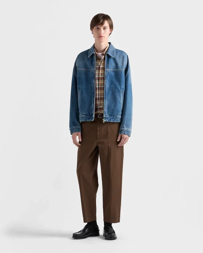 Chaqueta blouson de mezclilla Chaqueta blouson de mezclilla