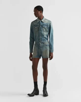 Chaqueta blouson de mezclilla Chaqueta blouson de mezclilla