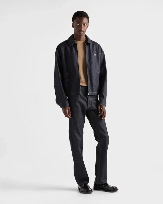 Chaqueta blouson de mezclilla Chaqueta blouson de mezclilla