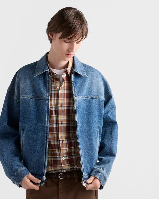 Chaqueta blouson de mezclilla Chaqueta blouson de mezclilla