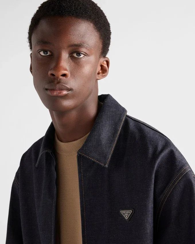 Chaqueta blouson de mezclilla Chaqueta blouson de mezclilla