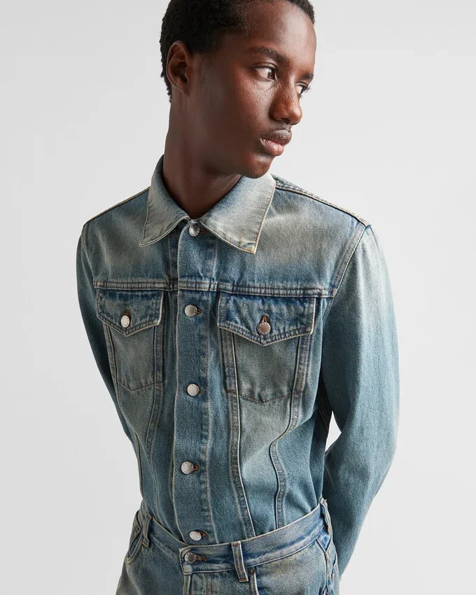 Chaqueta blouson de mezclilla Chaqueta blouson de mezclilla