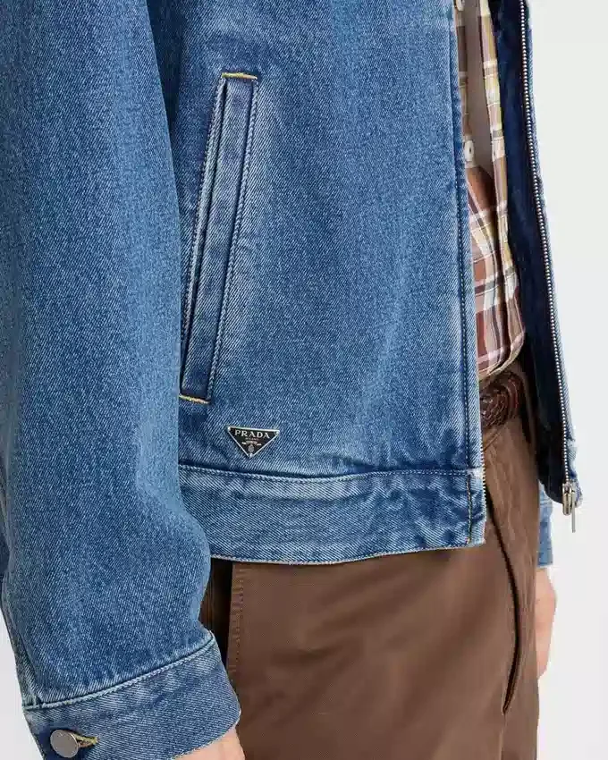 Chaqueta blouson de mezclilla Chaqueta blouson de mezclilla