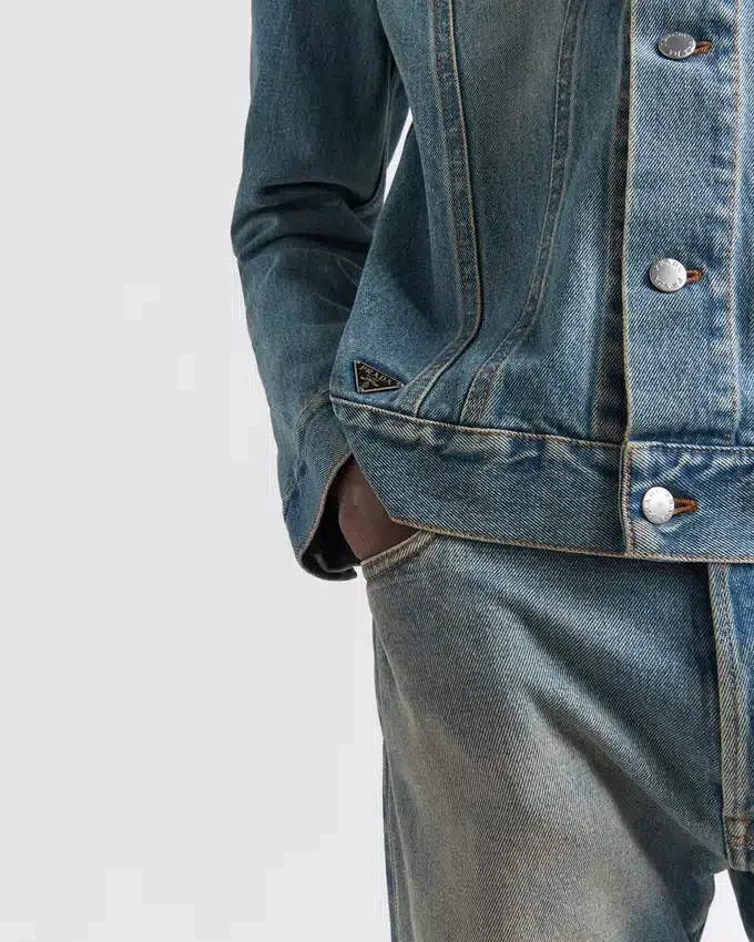Chaqueta blouson de mezclilla Chaqueta blouson de mezclilla