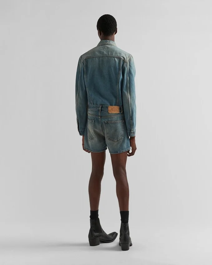 Chaqueta blouson de mezclilla Chaqueta blouson de mezclilla