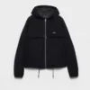 Chaqueta blusón con capucha de tejido técnico Chaqueta blusón con capucha de tejido técnico