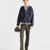 Chaqueta blusón con capucha de tejido técnico Chaqueta blusón con capucha de tejido técnico
