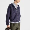 Chaqueta blusón con capucha de tejido técnico Chaqueta blusón con capucha de tejido técnico