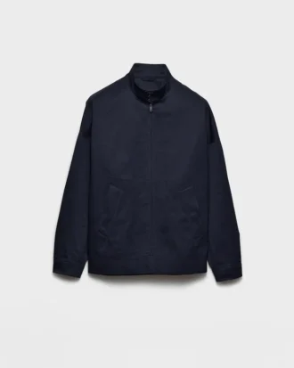 Chaqueta blusón de algodón