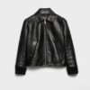 Chaqueta blusón de cuero