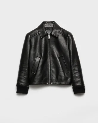 Chaqueta blusón de cuero