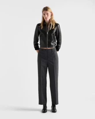 Chaqueta blusón de cuero
