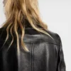 Chaqueta blusón de cuero