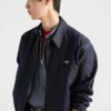 Chaqueta blusón de denim de cambray con cremallera Chaqueta blusón de denim de cambray con cremallera