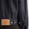Chaqueta blusón de denim y gamuza Chaqueta blusón de denim y gamuza