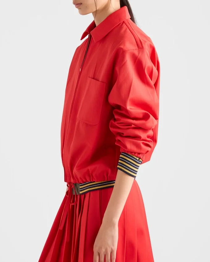 Chaqueta blusón de gabardina Chaqueta blusón de gabardina