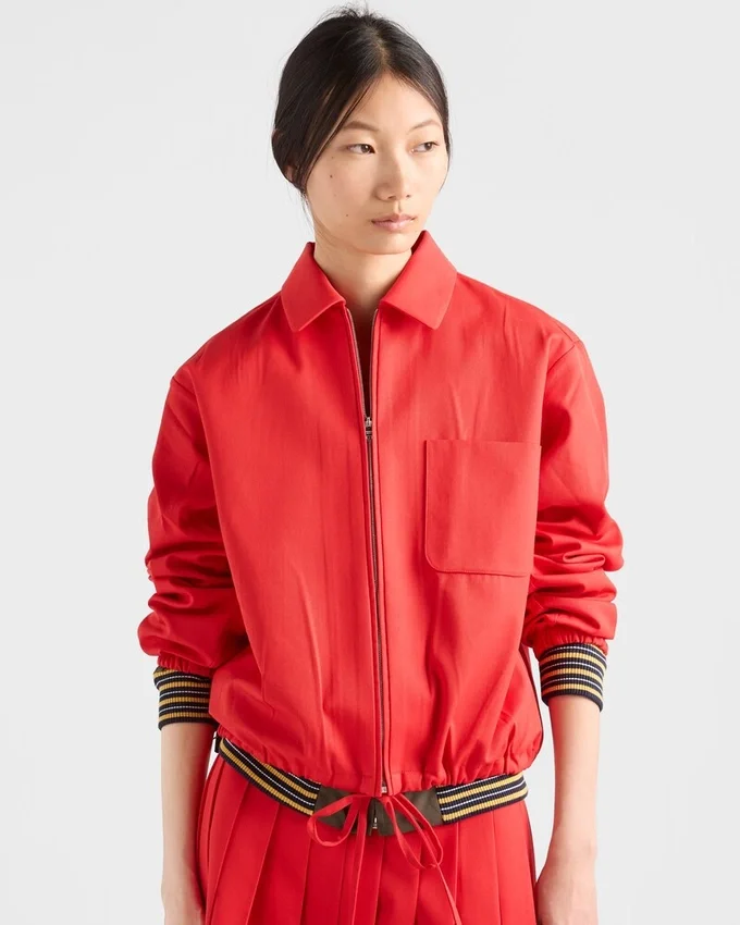 Chaqueta blusón de gabardina Chaqueta blusón de gabardina