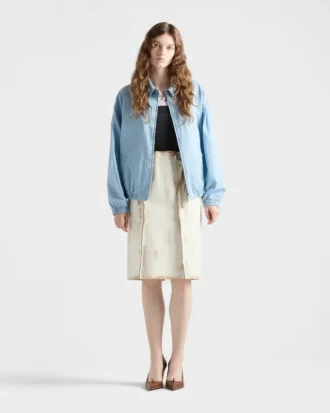 Chaqueta blusón de gabardina vintage